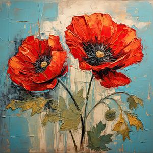 Coquelicots rouges sur Imagine