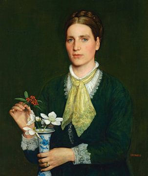 Portret van Elizabeth Webb, Edward Robert Hughes