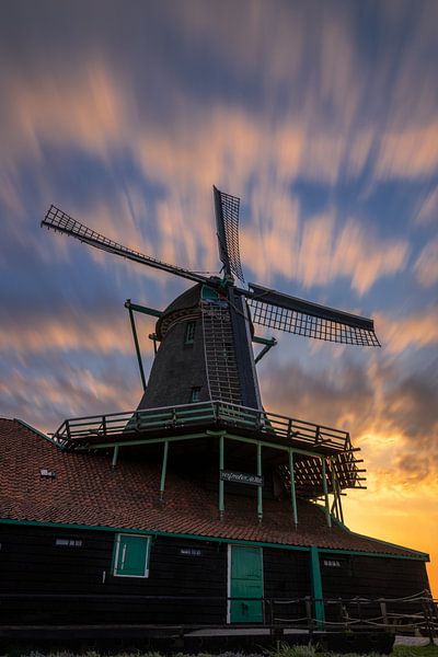 Langzeitbelichtung @ zaanse Schans von Remy Beltman