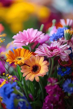 Blühende Blumen von Michal Dunaj