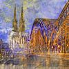 Abstrait de la cathédrale de Cologne sur Marion Tenbergen