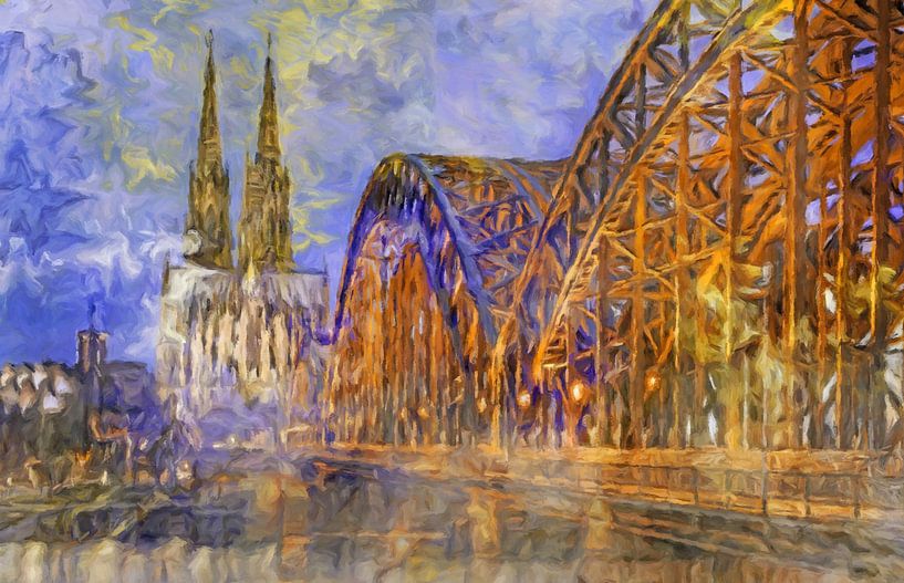 Abstrait de la cathédrale de Cologne par Marion Tenbergen