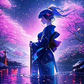 Anime Meisje Goddes Neon van MIROKKU