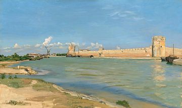 The Western ramparts at Aigues-Mortes, Frédéric Bazille - 1867