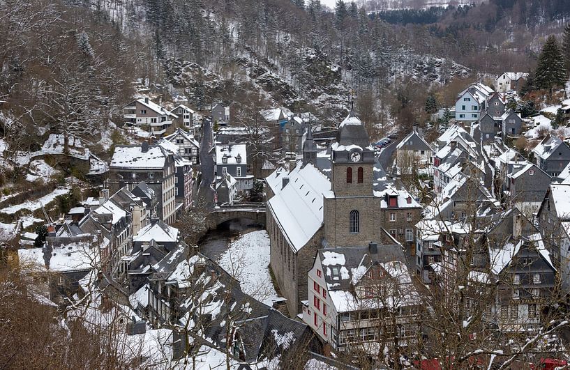 Monschau, a panoramic view by Peter Haastrecht, van