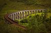 Zonlicht op Glenfinnanviaduct in Schotland van Arja Schrijver Fotografie thumbnail