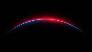 Panorama de l'arc coloré en demi-cercle