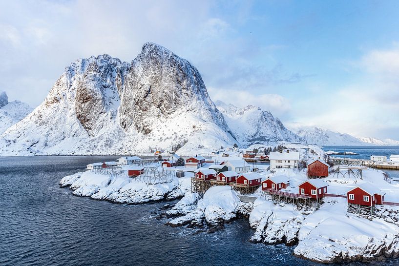 Hamnoy in the winter by Ton van den Boogaard