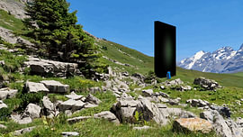 Monolith von Heubeere-Cartoons