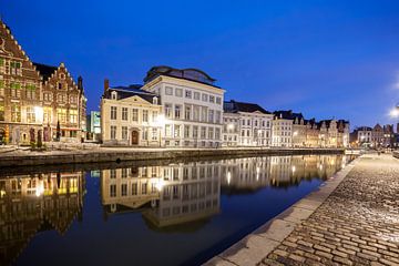 Graslei in Ghent by Marcel Derweduwen