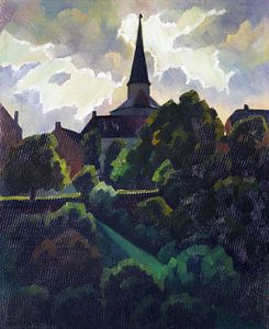Manderscheid und Kirche, Nach dem Gewitter, ADOLF ERBSLÖH, 1932