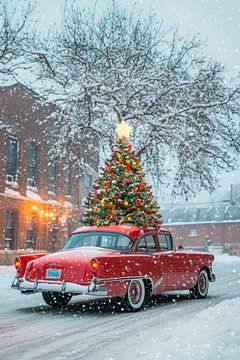 Kerstauto van Poster Art Shop