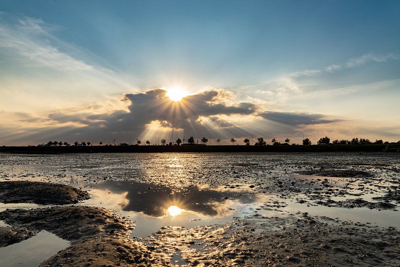 Spiegelingen aan het Grevelingenmeer van Willian Goedhart
