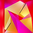 Figurative Abstrakte Kunst "Innere Verbindung" - kubistische Malerei von Pat Bloom von Pat Bloom - Moderne 3D, abstracte kubistische en futurisme kunst Miniaturansicht