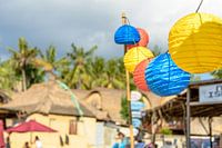 Lampionnen op het strand