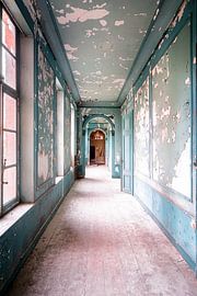 Abandoned Blue Corridor. by Roman Robroek - Photos of Abandoned Buildings