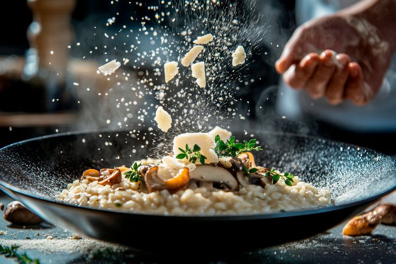 Préparation du risotto par Poster Art Shop