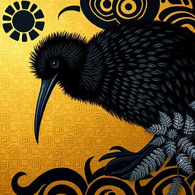 Kiwi décoratif sur Linda de Klein