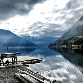 Arbeiten am Sognefjord (Fv13 - Norwegen) von Jan Sportel Photography