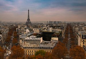Die Straßen von Paris im Herbst