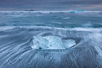 Chunks of ice on the beach
