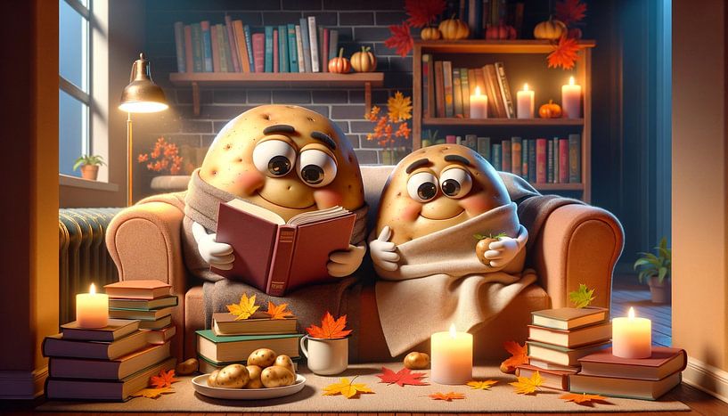 Autumn reading idyll for couch potatoes by artefacti