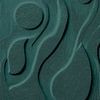 Reliefkunst: Tanz in verblasstem Teal (Flexa-Farbpalette 2025) von STUDIO ARTSY