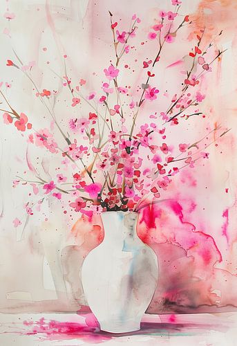 Délicates fleurs de cerisier roses