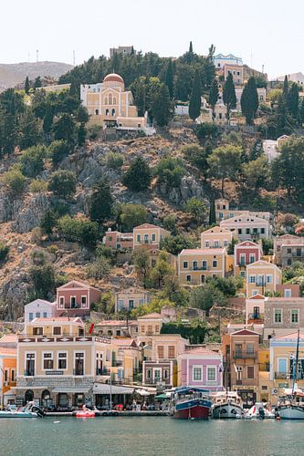 Mooi uitzicht vanuit de andere kant op Symi
