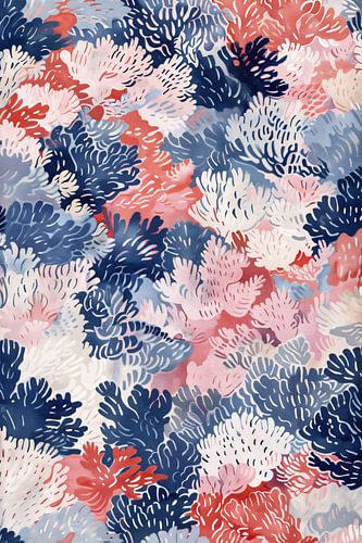 Abstracte kleurrijke patronen van koraal