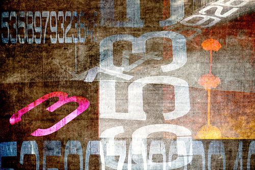 Urban Graphics. Oranje en roze