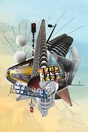 Collage Eindhoven stad Highlights van Marianne van der Zee