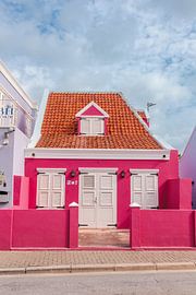 roze huisje van studio photoflash