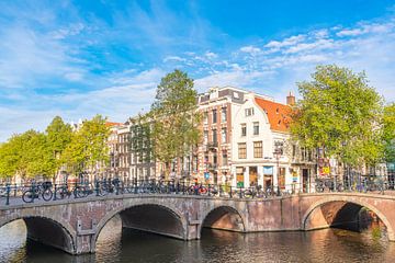 Le quartier des canaux du centre-ville d'Amsterdam en été sur Sjoerd van der Wal Photographie