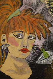 Frau mit roten Haaren von Paul_acrylpaintings