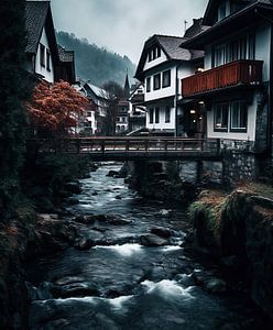 Brücke über den Fluss
