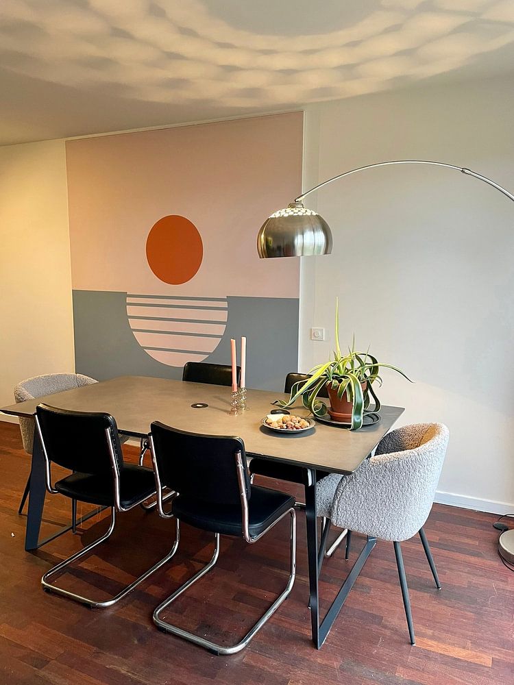 Retro zonsondergang  van Mad Dog Art 