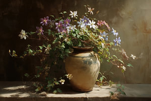 Goldene Vase Bloom