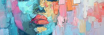 Abstract van Abstract Schilderij