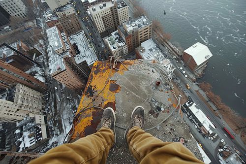 alleen op grote hoogte zijn