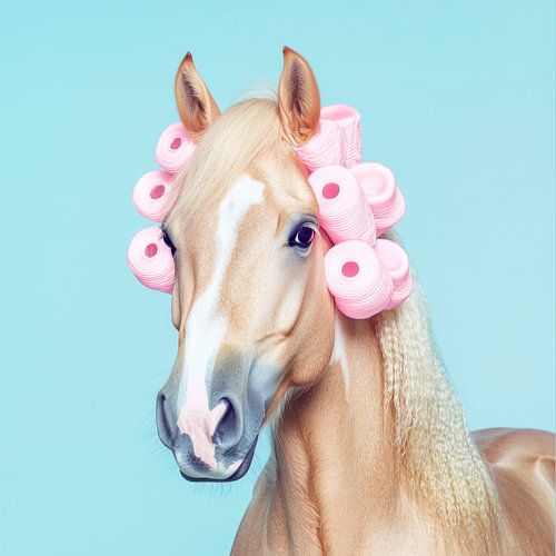 Leuke styling voor een paard