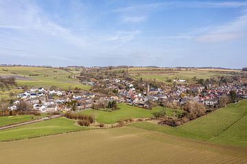 Aerial view of the parish of Eys in South Limburg by John Kreukniet