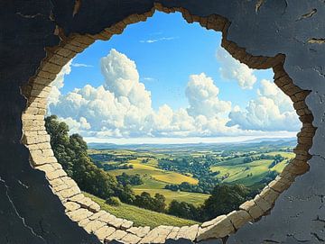 Landschap | Escape to Serenity van OMG Art