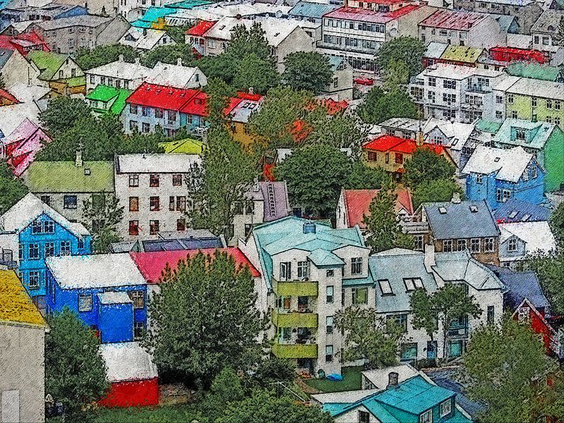 Islande: Les couleurs de Reykjavik par Frans Blok