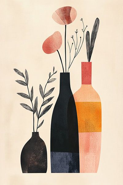 Rustieke Vazen | Moderne Vazen en Bloemen van Zen en Meer