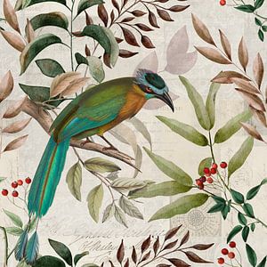 Herbst Impression Mit Vogel