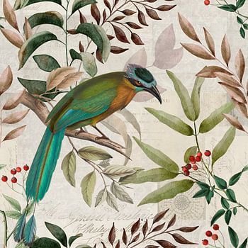 Autumn impression with bird