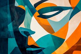 Âme géométrique - splendeur des couleurs sur Poster Art Shop