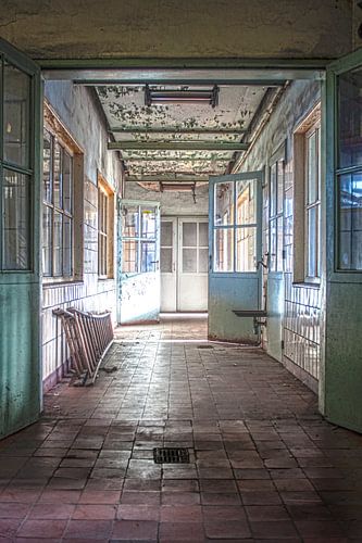 Verlaten gang met dieptewerking