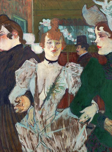 La Goulue enters the Moulin Rouge, Henri de Toulouse-Lautrec - 1892 by Het Archief